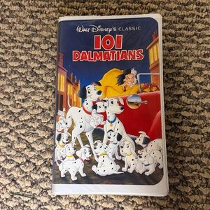 Vintage Walt Disney's 101 Dalmatians VHS - Classic Movie Cover